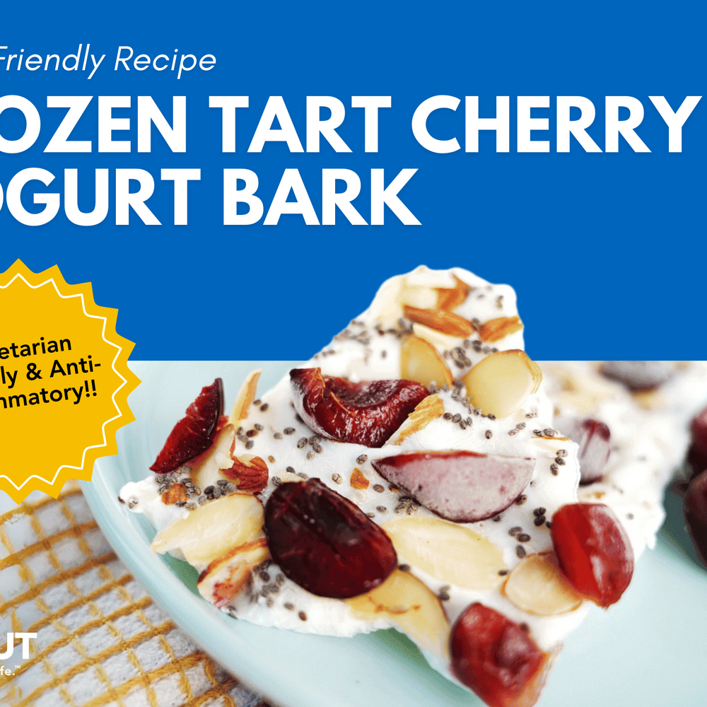 Frozen Tart Cherry Yogurt Bark