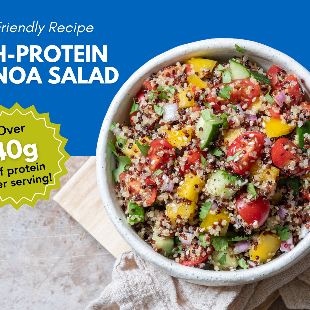 Gout-Friendly High-Protein Quinoa Salad