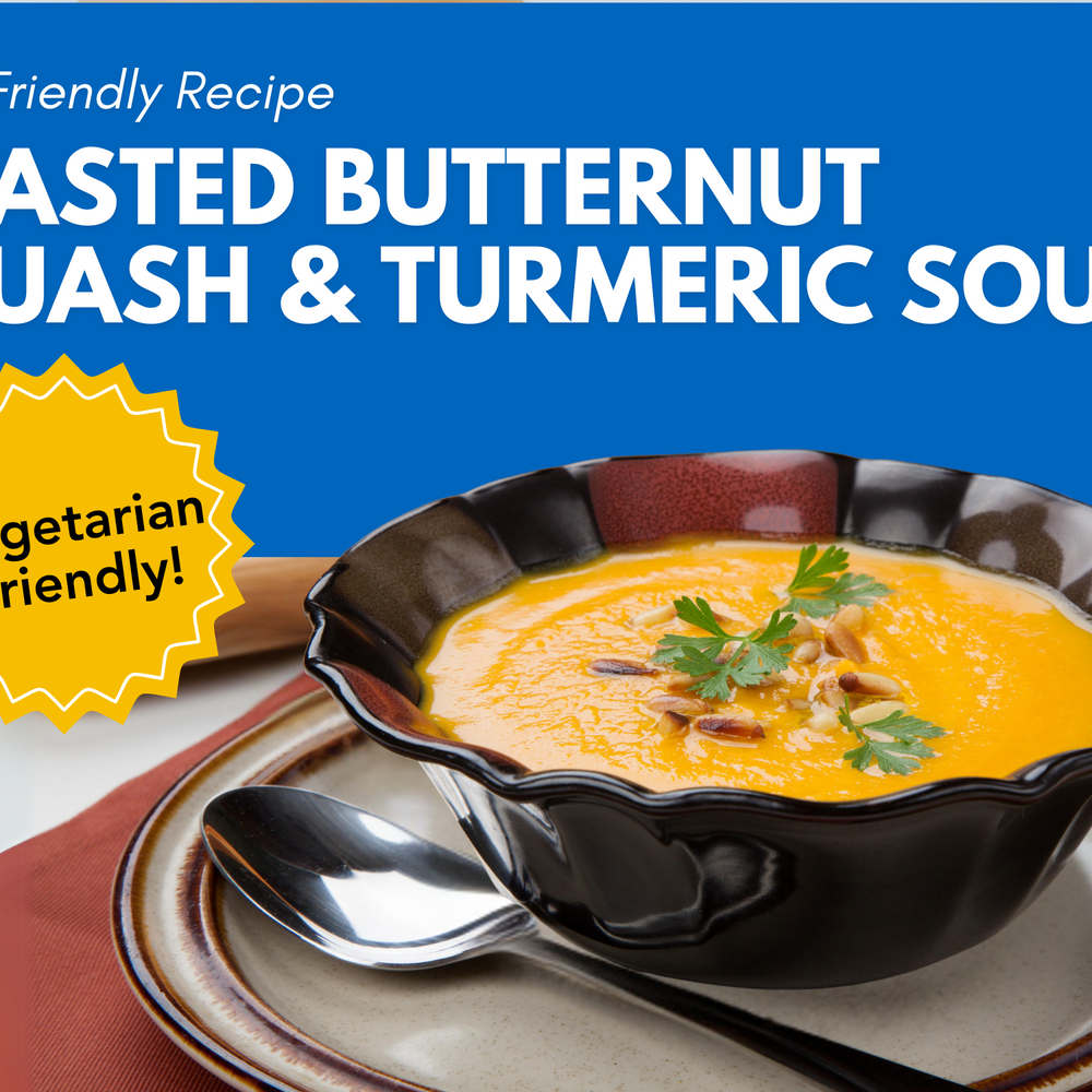 Roasted Butternut Squash and Turmeric Soup